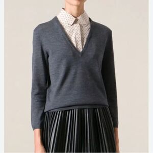 Tory Burch Dickie Sweater Silk Wool Women’s Large